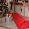 Red Quilted Rolling Christmas Tree Storage Bag for Trees up to 7.5ft.